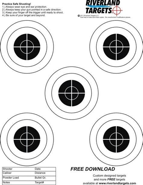 Printable Targets Paper Shooting Targets Shooting Targets Shooting