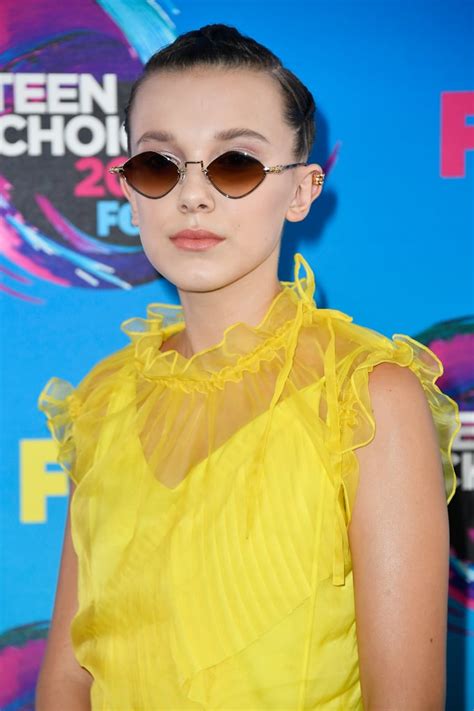 Millie Bobby Brown Yellow Dress At Teen Choice Awards 2017 Popsugar