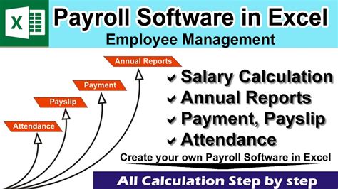 How To Create Fully Automatic Payroll Software In Excel Attendance