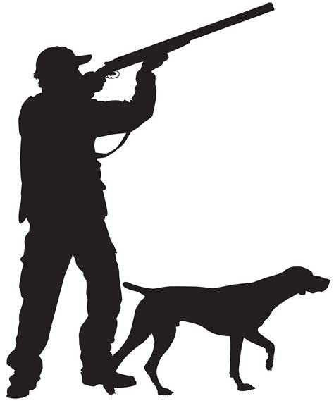 Hunter With Dog Silhouette Png Clip Art Image Gallery Yopriceville