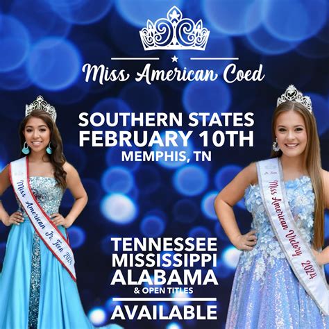 New For 2024 More State Miss American Coed Pageants