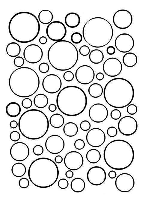 Color The Circles Coloring Page Shape Coloring Pages Circle Crafts