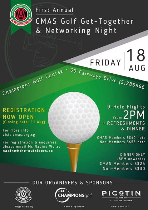 Cmas Golf Get Together And Networking Night Champions Golf