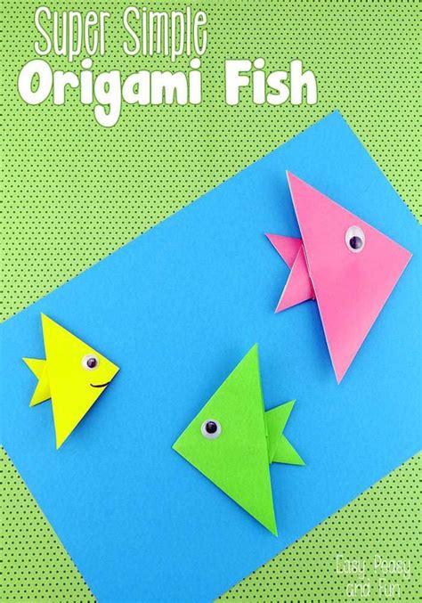 Easy Origami Fish Origami For Kids Easy Peasy And Fun Origami