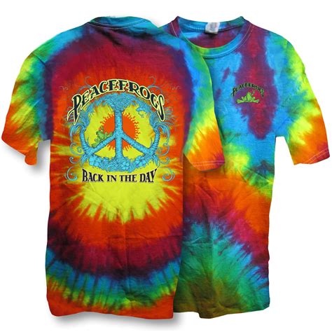 Peace Frogs Peace Frogs Back In The Day Frog Spiral Tie Dye Short