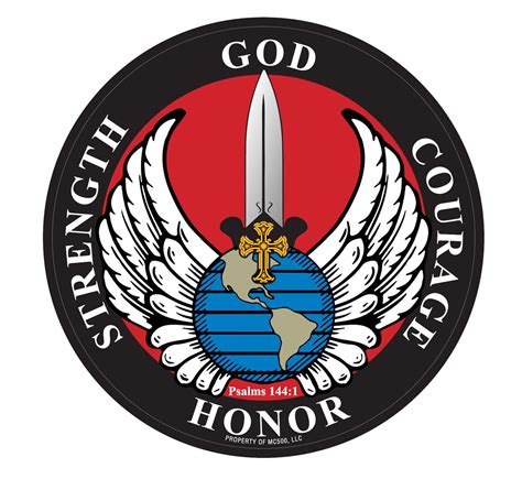 God Courage Honor Strength Sticker/decal - Etsy