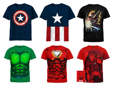 Avengers Captain America Hulk Iron Man Hawkeye Marvel Costume T Shirt