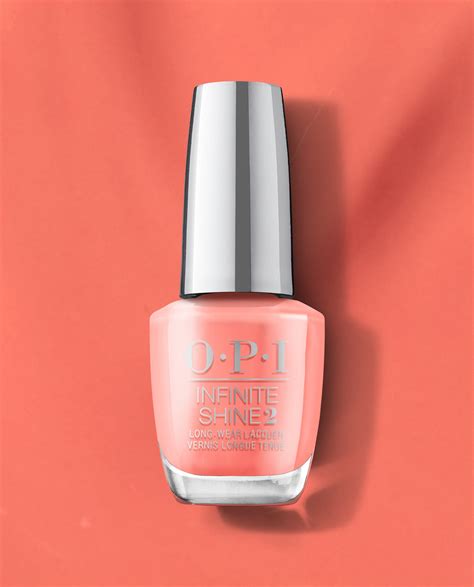 opi® flex on the beach infinite shine coral crème nail polish