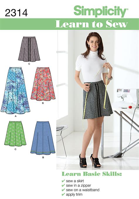 When autocomplete results are available use up and down arrows to review and enter to select. Simplicity 2314 Misses' Skirts