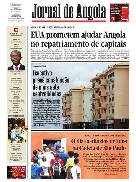 Jornal De Angola Angola Brasil