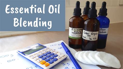 How To Blend And Calculate Essential Oils For Soap Making Youtube