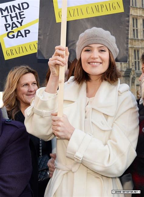 Gemma Arterton At Veteran Dagenham Protesters For Equal Pay Campaign In London Hawtcelebs