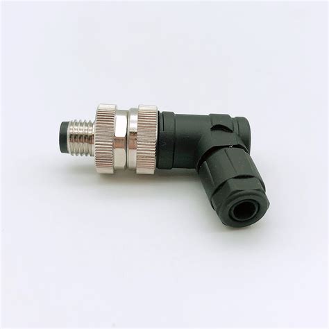 M8 3 4 Pin Angled Field Wireable Male Connector Juxing Technology Co