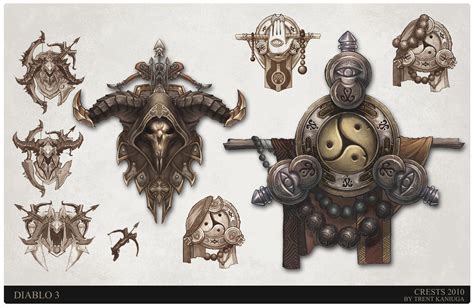 Diablo 3 Crest Design Demon Hunter Monk Trent Kaniuga Demon Hunter