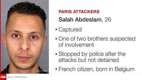Paris Attackerssalah Abdeslam