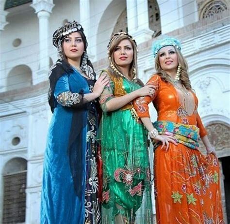 Kurdish Women From Iran In Traditional Dresses Traditional Outfits