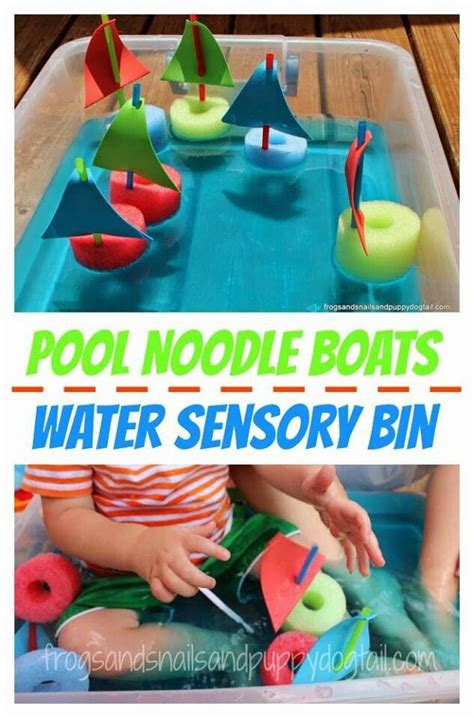 Pool Noodle Boatscute Transportation Preschool Water Sensory