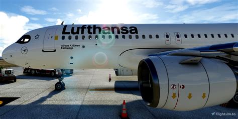 A32nx Flybywire Airbus A320neo Lufthansa D Aijb 8k For Microsoft