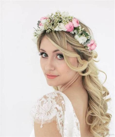 Long Curly Hairstyle For Wedding
