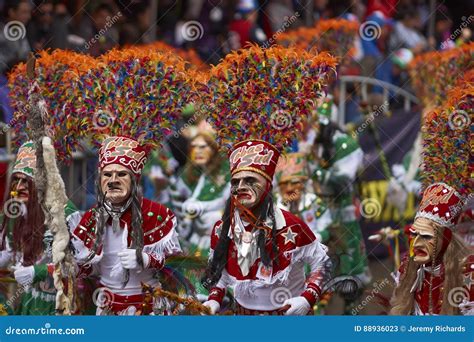 Tobas Dancers At The Oruro Carnival In Bolivia Editorial Stock Photo