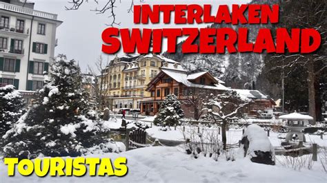 Interlaken Switzerland 🇨🇭 Watch The Beautiful White Winter Wonderland