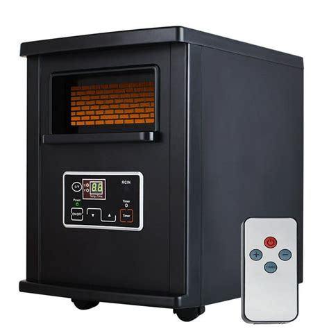 1000w Electric Portable Space Heater Infrared Quartz Wremote Control