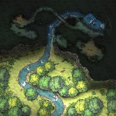 Lmop Cragmaw Hideout Battlemaps Dungeon Maps Fantasy Map Lost