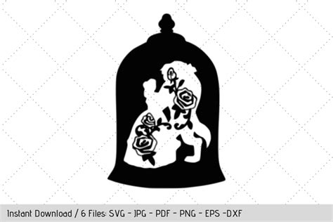 FREE Beauty and the Beast Rose SVG | Beauty and the beast crafts, Free
