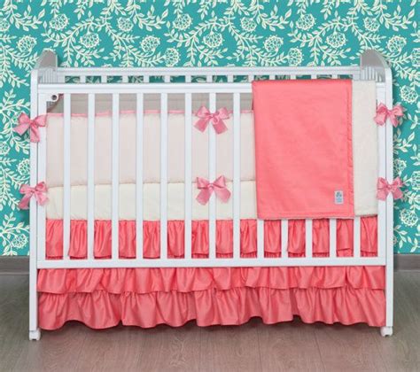 Coral Dreams Baby Bedding Crib Bedding Set For Baby Girl Coral Crib