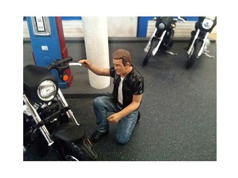 Biker Motorman Figure Scale Models American Diorama