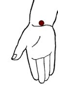 Diesen findest du, wenn du an der außenseite deiner hand den zeigefinger entlang. Akupressur Punkt Hand PC-7 | Akupressur, Akupressurpunkte ...