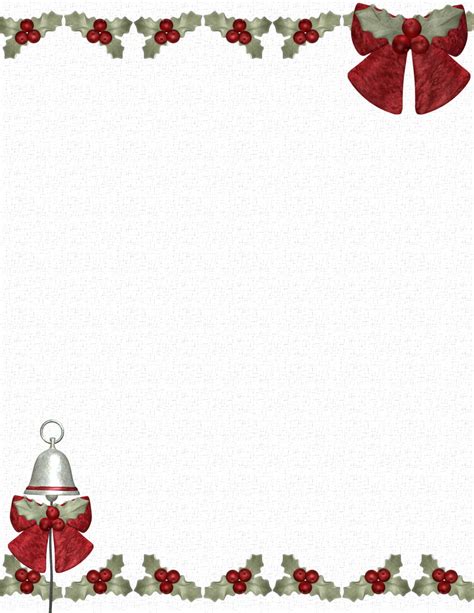 Free Christmas Stationery Templates For Word Printable Templates