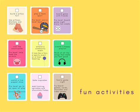Kids Activity Kids Bucket List Kids Printable Activity Etsy