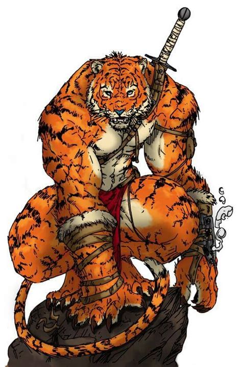 Tigre Guerreiro Monstros Lendários Personagens Dnd Monstros