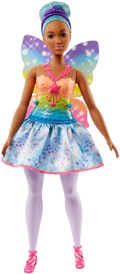 Barbie Dreamtopia Fairy Doll With Blue Hair And Rainbow Wings Walmart