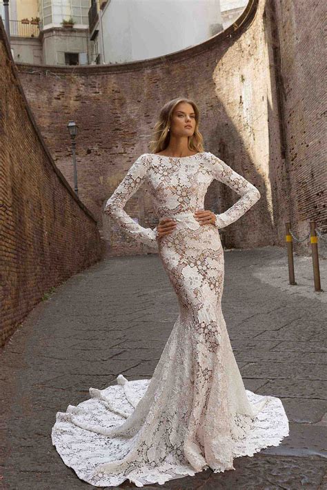 Top 10 Mermaid Wedding Dresses With Sleeves The Bridal Finery
