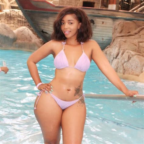 Kim Kholiwe Curvy Hips Sensual Pear Body Ebony Beauty African Women String Bikinis