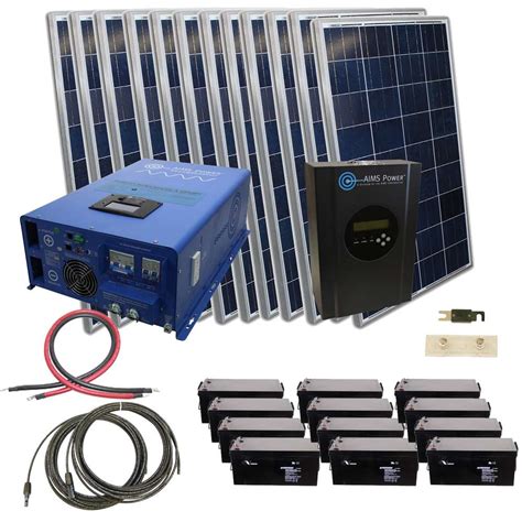 Aims KITB-10K48240-C1 2880W Solar Kit with 10,000W Inverter Charger
