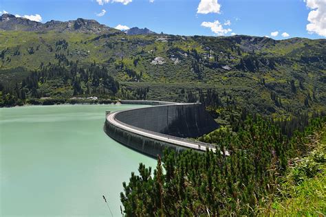 Free Images Lake Mountain Range Panorama Reflection Dam