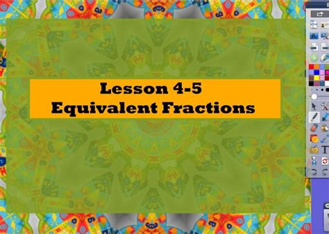 4 5 Equivalent Fractions