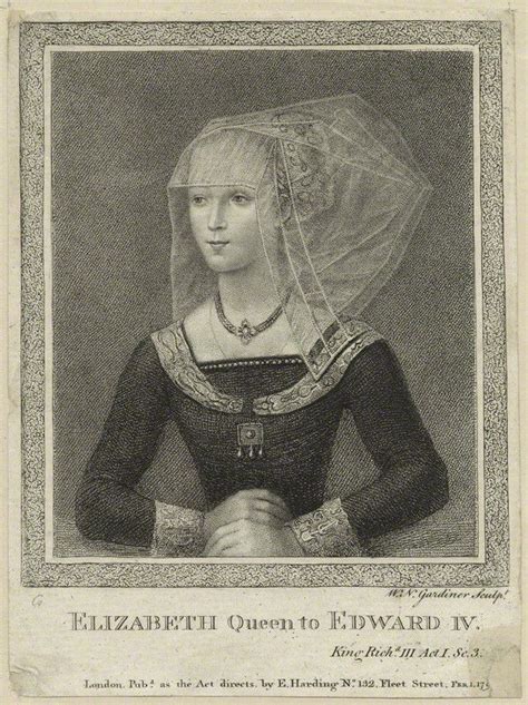 Elizabeth Woodville Portrait Elizabeth Woodville By William Nelson Gardiner Published By