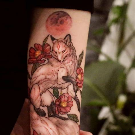 Nine Tailed Fox Tattoo In 2021 Fox Tattoo Nine Tailed Fox Tattoos
