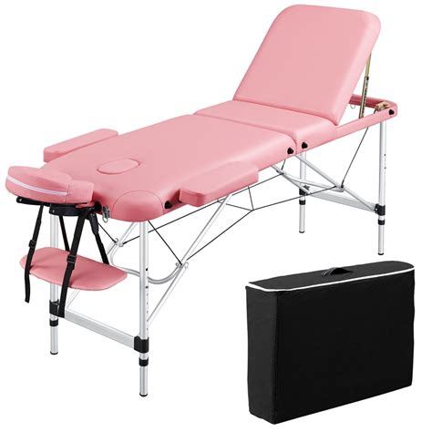 Yaheetech Adjustable Massage Bed Massage Equipment Fold Massage Couch Portable Salon