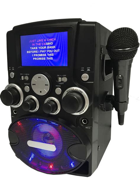 Karaoke Cdg System With Lcd Screen Bluetooth And Mic Sylvania