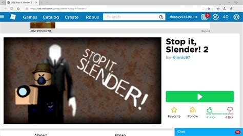 We would like to show you a description here but the site won't allow us. stop it slender roblox realy fun with younger brother (not for easily scared people) - YouTube