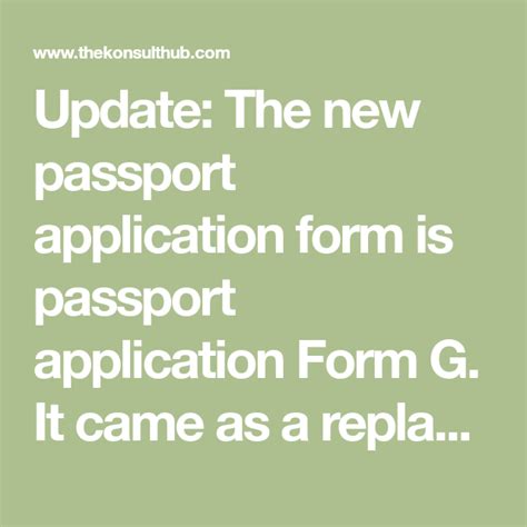 Uganda Passport Application Forms Form A And B