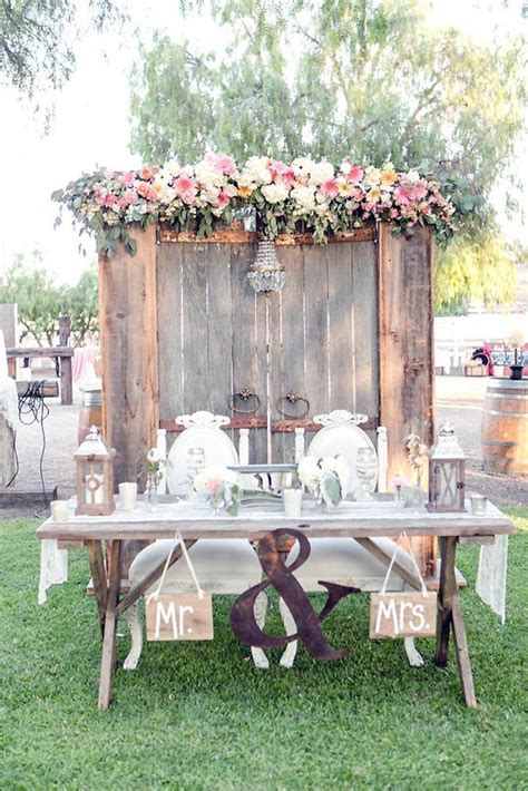 Head Table Wedding Decorations Country Wedding Decorations Country