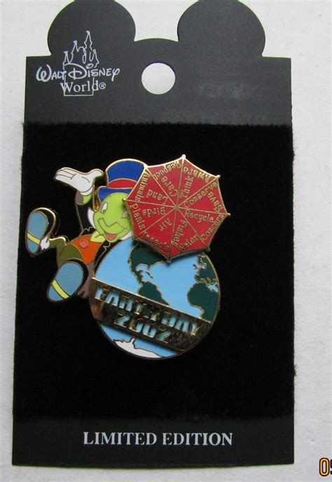 Disney Wdw Earth Day Jiminy Cricket Umbrella Pin Ebay