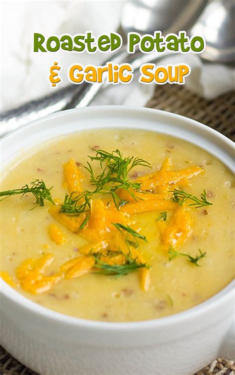 Roasted Potato And Garlic Soup