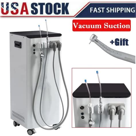 Portable Mobile Dental Vacuum Suction Unit High Vacuum Pump Unit 350w
